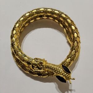 Gold Snake Reptile Bracelet